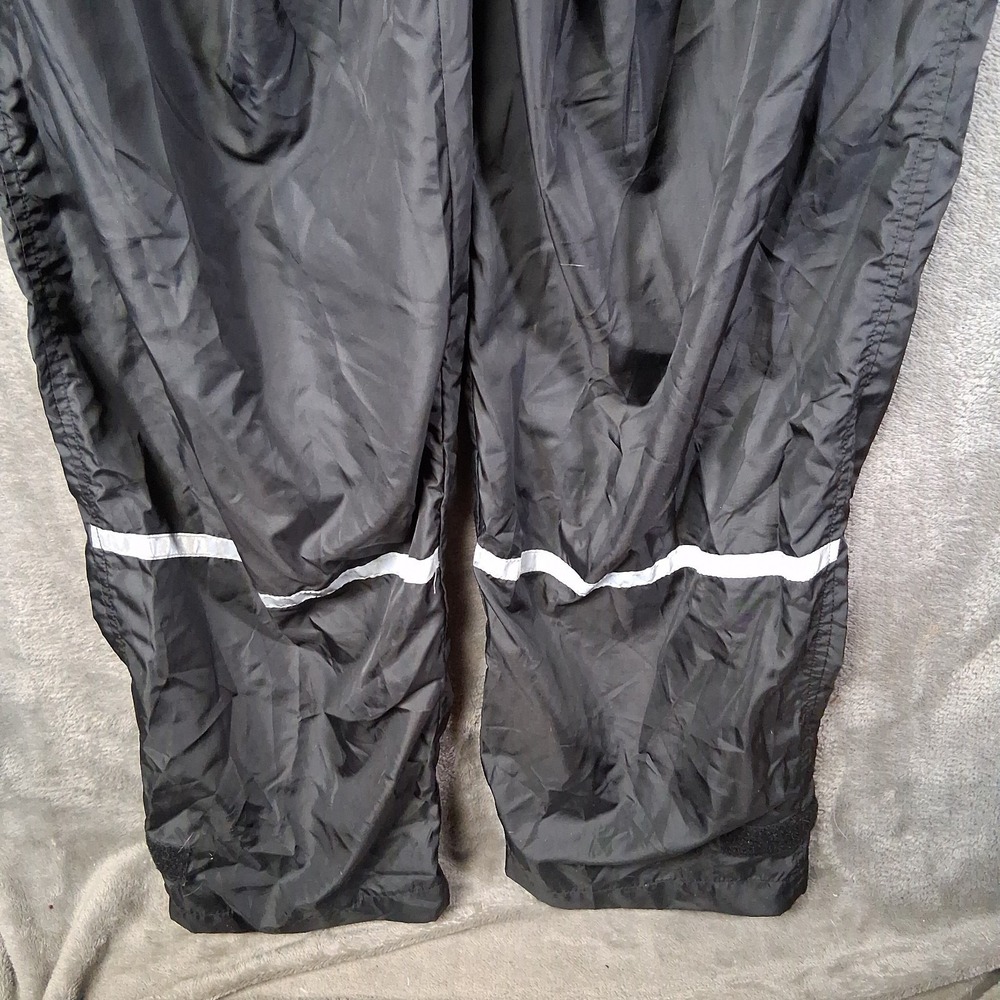 VTG L.L. Bean Women's Medium Windbreaker Pants Track Style Black Made In USA 90s - Picture 5 of 8